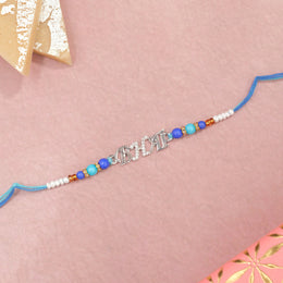 Silver and Beaded Rakhi