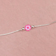Silver Floral Rakhi