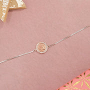Elegant Design Silver Rakhi