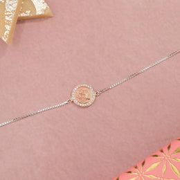 Elegant Design Silver Rakhi