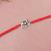 Lord Ganesh and Om Silver Rakhi