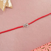 Silver Om Design Rakhi