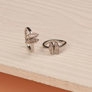 Unique Silver Toe Rings with Stones