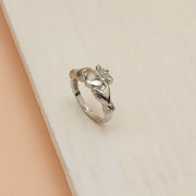 Gifting Silver CZ Heart Shaped Ring