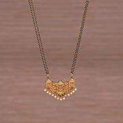 Divine Black Bead Chain with Lakshmi Devi Pendant