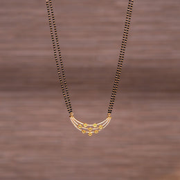 Black Bead Chain with Mini Floral Highlight Pendant