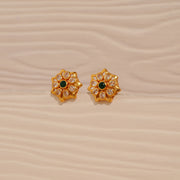 Traditional Floral Silver Tops with CZs