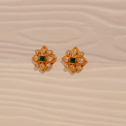 Square Shaped Silver Tops with CZs