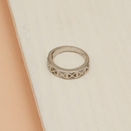 Everyday Wear CZ Silver Ring