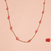 Elegant Silver Mala with Rose Quartz Beads