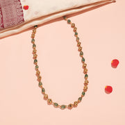 Regal Silver Mala with Nakshi Beads & Stones