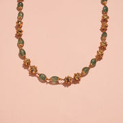 Regal Silver Mala with Nakshi Beads & Stones