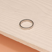 Statment Plain Silver Ring