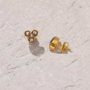 Mini Silver Studs with Kundans