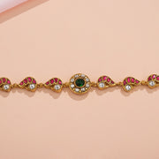 Silver Bracelet with Kundan Highlights for Gifting