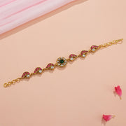 Silver Bracelet with Kundan Highlights for Gifting