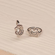 Adorable Silver Heart Shaped Toe Rings