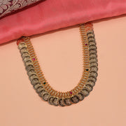 Silver Lakshmi Devi Kasulaperu Necklace