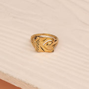 Silver Heart Highlight Ring