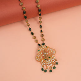 Divine Lord Venkateswara Silver Pendant with Stones