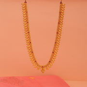 Temple Silver Paisley Haaram with Stone Highlights