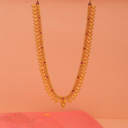 Temple Silver Paisley Haaram with Stone Highlights