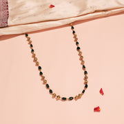 Enchanting Silver Mala with Nakshi Beads & Emeral Stones