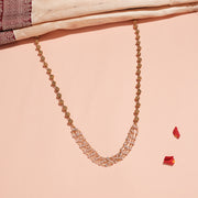 Antique Silver Nakshi Beads Mala with Tiny Layered Pearls