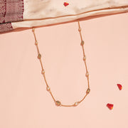 Elegant Silver Chain with Pearls & Nakshi Beads