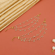 Silver Champaswaralu with Clustered Bead Accents