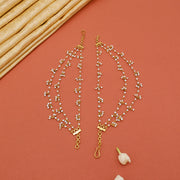 Silver Champaswaralu with Clustered Bead Accents