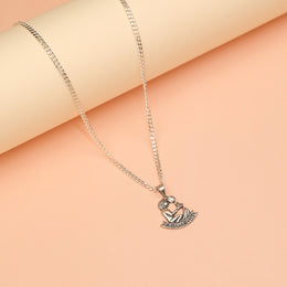 Silver Aquarius Zodiac Pendant