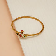 Traditional Silver Kada in Antique Finish