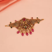 Silver Floral and Leaf Design Baajubandh