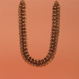 Divine Antique Silver Lakshmi Kaasulaperu with Kalash Design