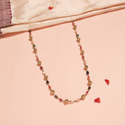 Elite Silver Mala with Nakshi Beads & Multi-Colour Stones