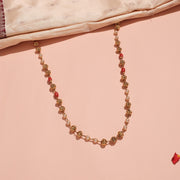 Traditional Nakshi Silver Mala with Pearls & Corals