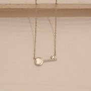 Stylish Silver Chain with Key Pendant