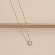 Daily Wear Silver Chain with Floral CZ Pendant