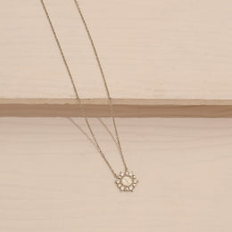 Daily Wear Silver Chain with Floral CZ Pendant