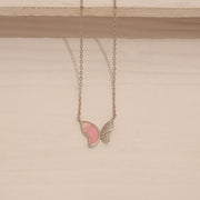 Majestic Silver Chain with Butterfly Pendant