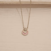 Silver Chain with Crescent & Star CZ Pendant