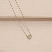 Classic Silver Chain with Heart Shaped CZ Pendant