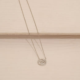 Sleek Silver Chain with Infinity CZ Pendant