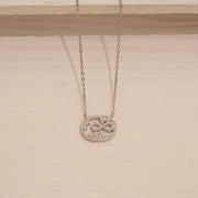 Sleek Silver Chain with Infinity CZ Pendant