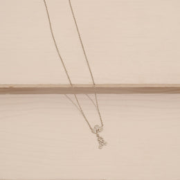 Trendy Silver Chain with Cute Cycle CZ Pendant