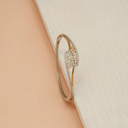 Contemporary Silver Kada with CZs