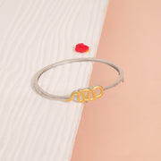 Silver Bracelet with Curvy Detailing