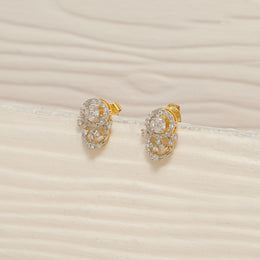 Stylish Silver CZ Studs