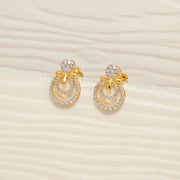 Trendy Silver Earrings with CZs